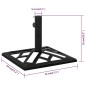 vidaXL Base de sombrilla de hierro fundido negro 44x44x31 cm vidaXL Base de sombrilla de hierro fundido negro 44x44x31 cm