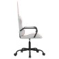 vidaXL Silla gaming con masaje cuero sintético rosa y blanco vidaXL Silla gaming con masaje cuero sintético rosa y blanco