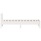 vidaXL Estructura de cama madera maciza de pino blanco 90x200 cm vidaXL Estructura de cama madera maciza de pino blanco 90x200 cm