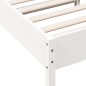 vidaXL Estructura de cama madera maciza de pino blanco 90x200 cm vidaXL Estructura de cama madera maciza de pino blanco 90x200 cm
