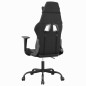 vidaXL Silla gaming de masaje cuero sintético negro y gris vidaXL Silla gaming de masaje cuero sintético negro y gris