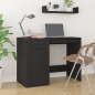 vidaXL Escritorio con armario madera contrachapada negro vidaXL Escritorio con armario madera contrachapada negro