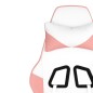 vidaXL Silla gaming de masaje cuero sintético blanco y rosa vidaXL Silla gaming de masaje cuero sintético blanco y rosa
