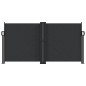 vidaXL Toldo lateral retráctil negro 120x1200 cm vidaXL Toldo lateral retráctil negro 120x1200 cm
