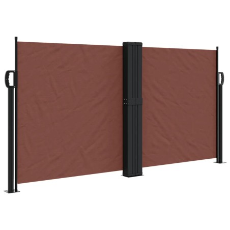 vidaXL Toldo lateral retráctil marrón 120x1200 cm