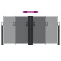 vidaXL Toldo lateral retráctil negro 120x1200 cm vidaXL Toldo lateral retráctil negro 120x1200 cm