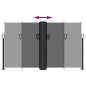vidaXL Toldo lateral retráctil negro 140x1200 cm vidaXL Toldo lateral retráctil negro 140x1200 cm
