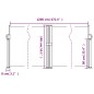 vidaXL Toldo lateral retráctil azul 140x1200 cm vidaXL Toldo lateral retráctil azul 140x1200 cm