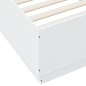 vidaXL Estructura de cama madera de ingeniería blanca 90x200 cm vidaXL Estructura de cama madera de ingeniería blanca 90x200 cm
