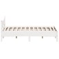 vidaXL Estructura de cama madera maciza de pino blanco 135x190 cm vidaXL Estructura de cama madera maciza de pino blanco 135x190 cm