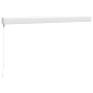 vidaXL Toldo retráctil aluminio y tela color crema 3x2,5 m