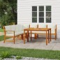 vidaXL Juego comedor jardín y cojines 7 piezas madera maciza acacia vidaXL Juego comedor jardín y cojines 7 piezas madera maciza acacia