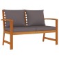 vidaXL Juego comedor de jardín 4 pzas con cojines madera maciza acacia vidaXL Juego comedor de jardín 4 pzas con cojines madera maciza acacia