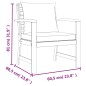 vidaXL Juego comedor de jardín 4 pzas con cojines madera maciza acacia vidaXL Juego comedor de jardín 4 pzas con cojines madera maciza acacia
