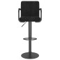 vidaXL Taburete de cocina de terciopelo negro vidaXL Taburete de cocina de terciopelo negro