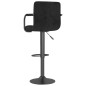 vidaXL Taburete de cocina de terciopelo negro vidaXL Taburete de cocina de terciopelo negro