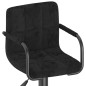 vidaXL Taburete de cocina de terciopelo negro vidaXL Taburete de cocina de terciopelo negro