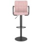vidaXL Taburetes de cocina 2 unidades terciopelo rosa vidaXL Taburetes de cocina 2 unidades terciopelo rosa
