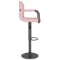 vidaXL Taburetes de cocina 2 unidades terciopelo rosa vidaXL Taburetes de cocina 2 unidades terciopelo rosa