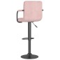 vidaXL Taburetes de cocina 2 unidades terciopelo rosa vidaXL Taburetes de cocina 2 unidades terciopelo rosa