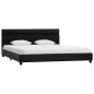 vidaXL Estructura de cama con LED cuero sintético negro 160x200 cm vidaXL Estructura de cama con LED cuero sintético negro 160x200 cm