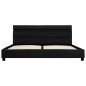 vidaXL Estructura de cama con LED cuero sintético negro 160x200 cm vidaXL Estructura de cama con LED cuero sintético negro 160x200 cm