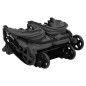 vidaXL Carrito para gemelos de acero gris oscuro y negro vidaXL Carrito para gemelos de acero gris oscuro y negro