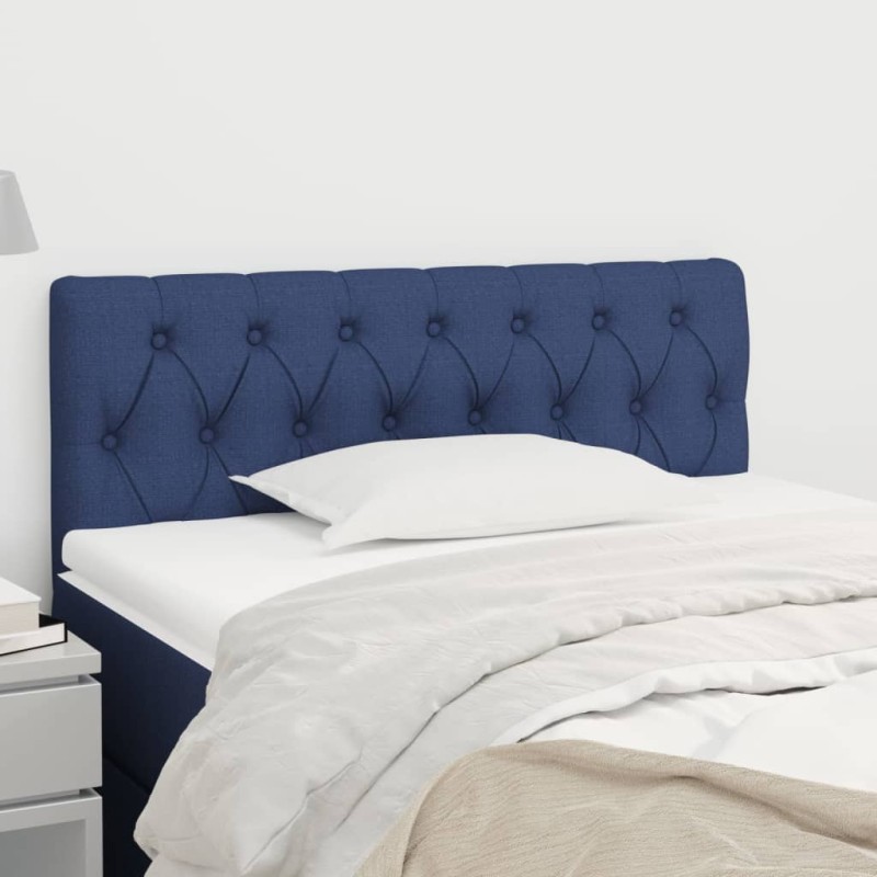 vidaXL Cabecero de tela azul 100x7x78/88 cm vidaXL Cabecero de tela azul 100x7x78/88 cm