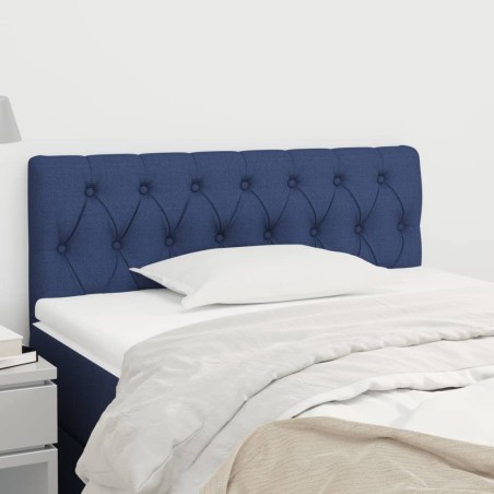 vidaXL Cabecero de tela azul 100x7x78/88 cm