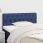vidaXL Cabecero de tela azul 100x7x78/88 cm vidaXL Cabecero de tela azul 100x7x78/88 cm