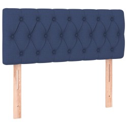 vidaXL Cabecero de tela azul 100x7x78/88 cm