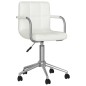 vidaXL Silla de comedor giratoria cuero sintético blanco vidaXL Silla de comedor giratoria cuero sintético blanco