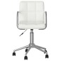 vidaXL Silla de comedor giratoria cuero sintético blanco vidaXL Silla de comedor giratoria cuero sintético blanco