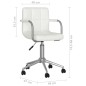 vidaXL Silla de comedor giratoria cuero sintético blanco vidaXL Silla de comedor giratoria cuero sintético blanco