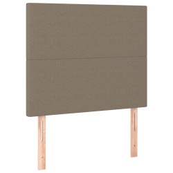 vidaXL Cabeceros 2 unidades tela gris taupe 80x5x78/88 cm