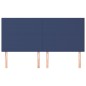 vidaXL Cabeceros 4 unidades de tela azul 80x5x78/88 cm vidaXL Cabeceros 4 unidades de tela azul 80x5x78/88 cm