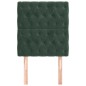 vidaXL Cabeceros 2 unidades de terciopelo verde oscuro 80x7x78/88 cm vidaXL Cabeceros 2 unidades de terciopelo verde oscuro 80x7x78/88 cm