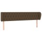 vidaXL Cabecero de tela marrón oscuro 183x23x78/88 cm vidaXL Cabecero de tela marrón oscuro 183x23x78/88 cm