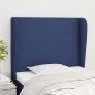 vidaXL Cabecero con orejas de tela azul 83x23x118/128 cm vidaXL Cabecero con orejas de tela azul 83x23x118/128 cm