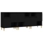 vidaXL Aparadores 3 uds madera contrachapada negro 60x35x70 cm vidaXL Aparadores 3 uds madera contrachapada negro 60x35x70 cm