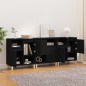vidaXL Aparadores 3 uds madera contrachapada negro 60x35x70 cm vidaXL Aparadores 3 uds madera contrachapada negro 60x35x70 cm
