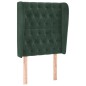 vidaXL Cabecero con orejas de terciopelo verde oscuro 83x23x118/128 cm vidaXL Cabecero con orejas de terciopelo verde oscuro 83x23x118/128 cm