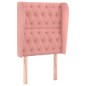 vidaXL Cabecero con orejas de terciopelo rosa 83x23x118/128 cm vidaXL Cabecero con orejas de terciopelo rosa 83x23x118/128 cm