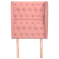 vidaXL Cabecero con orejas de terciopelo rosa 83x23x118/128 cm vidaXL Cabecero con orejas de terciopelo rosa 83x23x118/128 cm