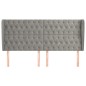 vidaXL Cabecero con orejas de terciopelo gris claro 183x23x118/128 cm vidaXL Cabecero con orejas de terciopelo gris claro 183x23x118/128 cm