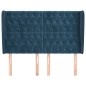 vidaXL Cabecero con orejas de terciopelo azul oscuro 163x23x118/128 cm vidaXL Cabecero con orejas de terciopelo azul oscuro 163x23x118/128 cm