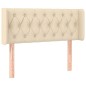 vidaXL Cabecero de tela color crema 103x16x78/88 cm vidaXL Cabecero de tela color crema 103x16x78/88 cm
