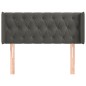 vidaXL Cabecero de terciopelo gris oscuro 93x16x78/88 cm vidaXL Cabecero de terciopelo gris oscuro 93x16x78/88 cm
