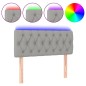 vidaXL Cabecero con LED de tela gris claro 100x7x78/88 cm vidaXL Cabecero con LED de tela gris claro 100x7x78/88 cm
