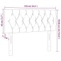 vidaXL Cabecero con LED de tela gris claro 100x7x78/88 cm vidaXL Cabecero con LED de tela gris claro 100x7x78/88 cm
